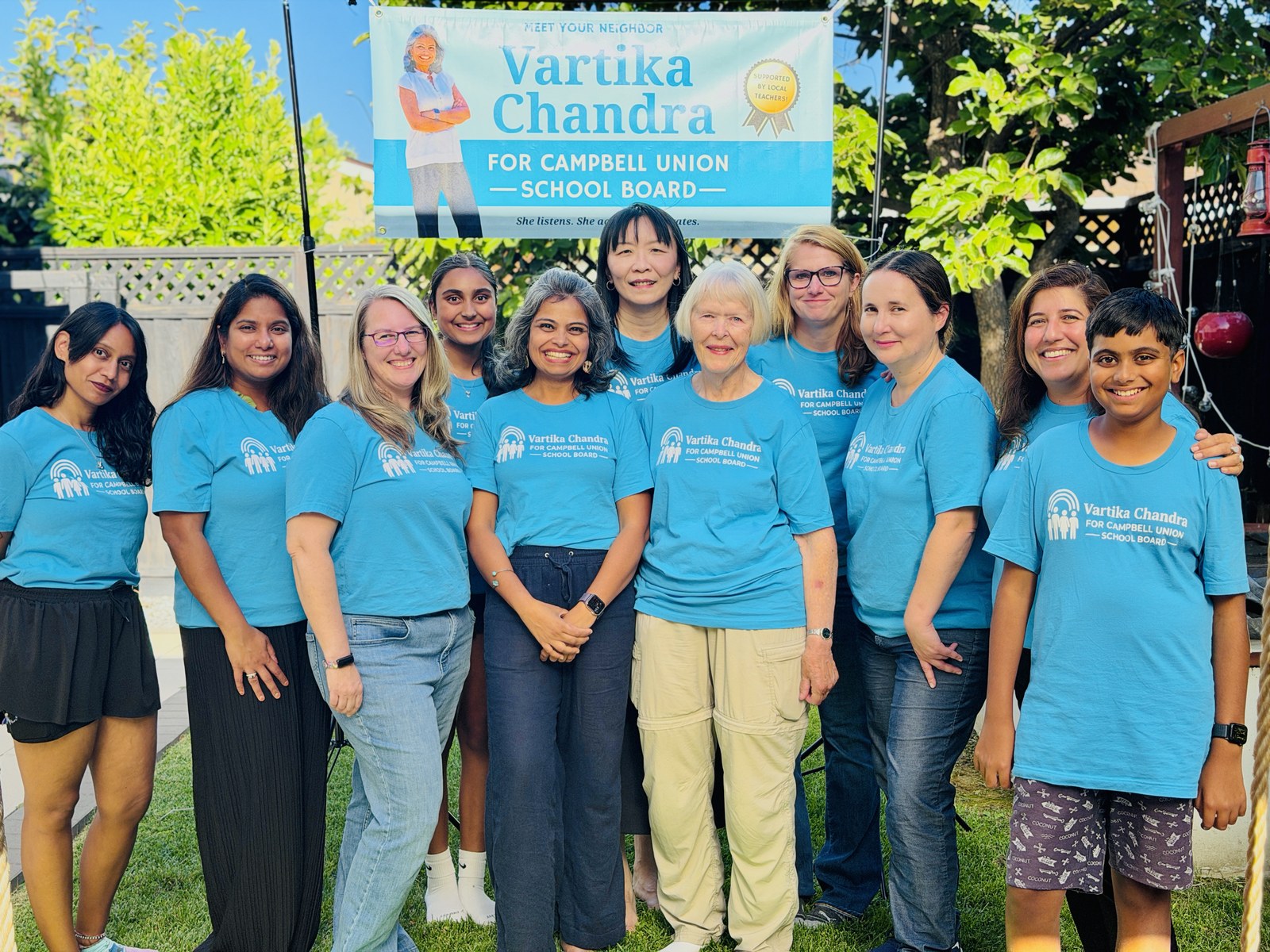 The Vartika Chandra campaign team